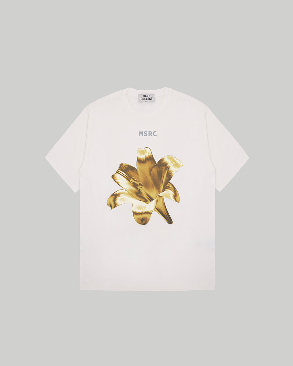GOLD LILY T-SHIRT WHITE
